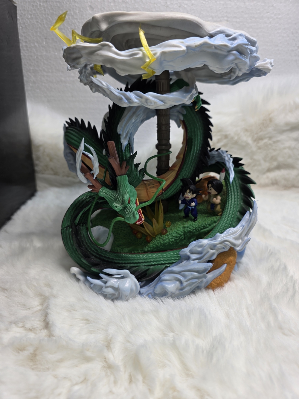 Green Dragon Playset Action Figure Display - Anime Style
